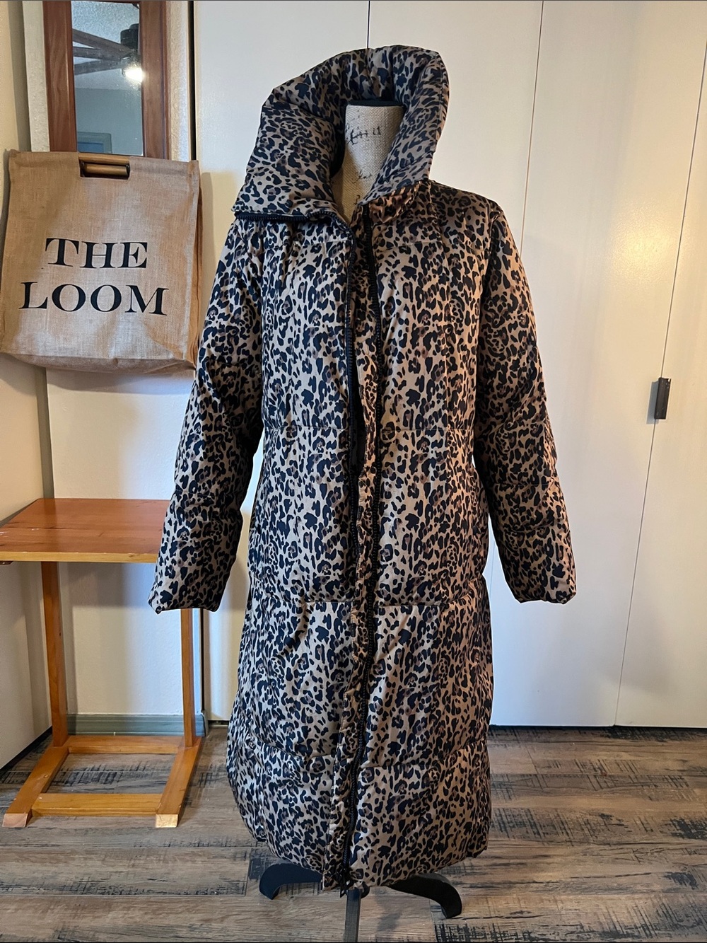J. Crew leopard puffy 🐆